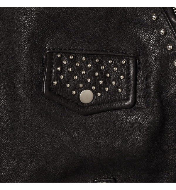 BEAMSBOY「maturely / ダブル ライダース ジャケット」|ブルゾン・スタジャン|