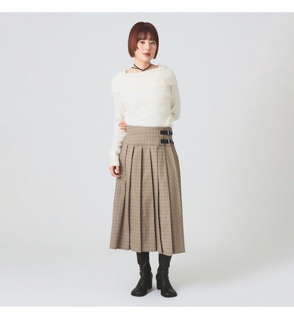 Ray BEAMS 「リブ オフショルダー プルオーバー」|ニット・セーター|