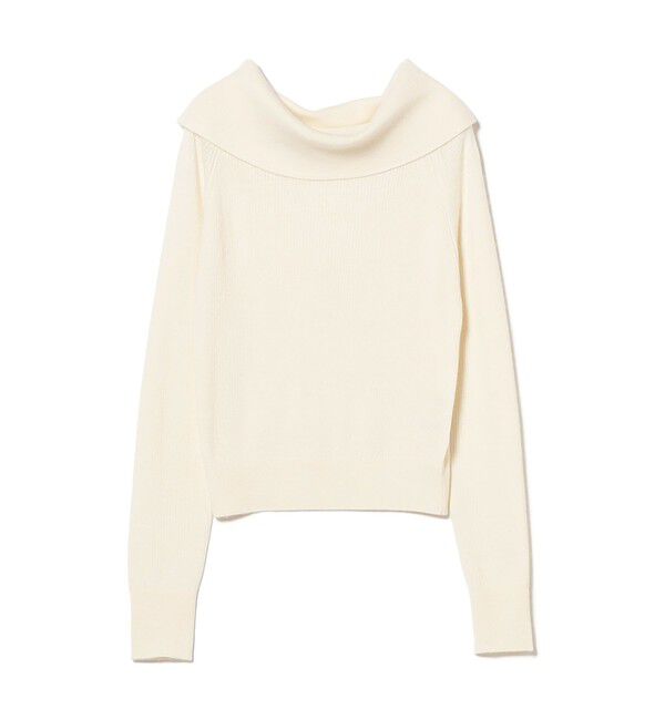 Ray BEAMS 「リブ オフショルダー プルオーバー」|ニット・セーター|