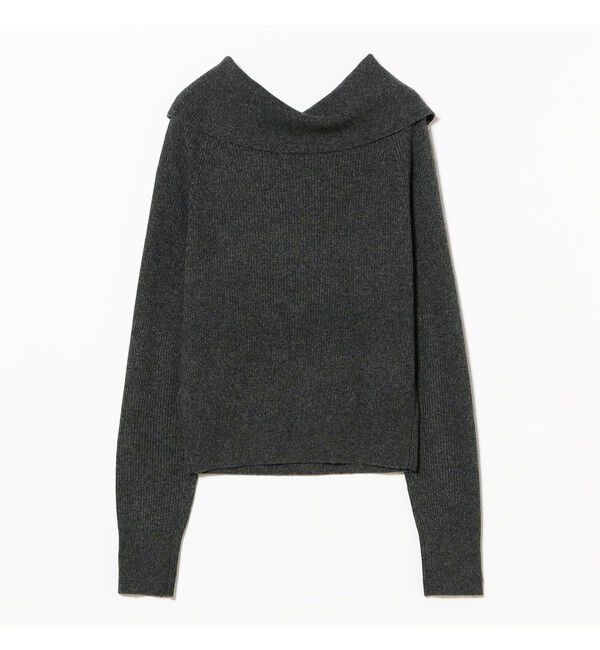 Ray BEAMS 「リブ オフショルダー プルオーバー」|ニット・セーター|