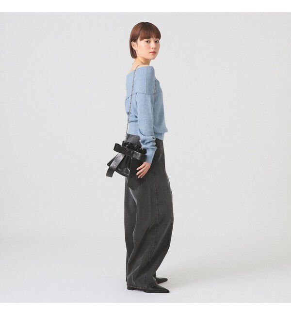 Ray BEAMS 「リブ オフショルダー プルオーバー」|ニット・セーター|