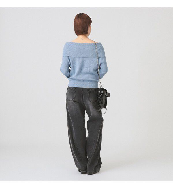 Ray BEAMS 「リブ オフショルダー プルオーバー」|ニット・セーター|