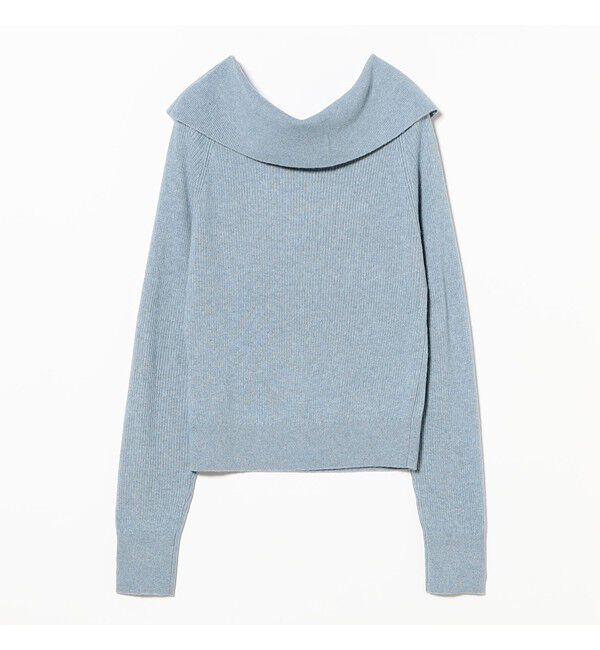 Ray BEAMS 「リブ オフショルダー プルオーバー」|ニット・セーター|