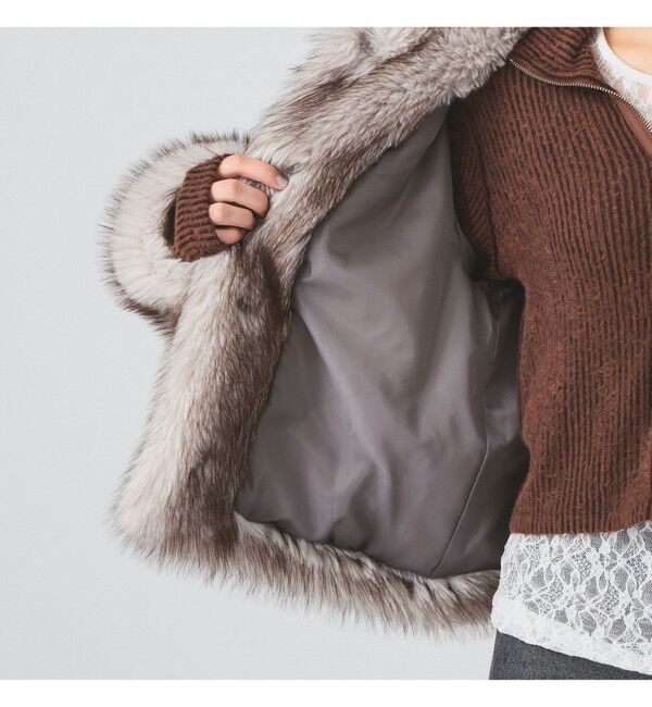 Ray BEAMS 「フェイクファー ショート ブルゾン」|ブルゾン・スタジャン|