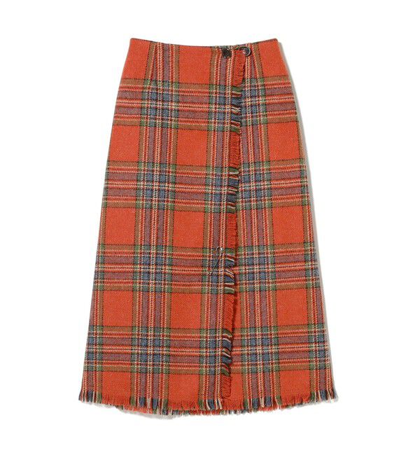 BEAMSBOY「ハリスツイード フリンジ スカート」|スカート|