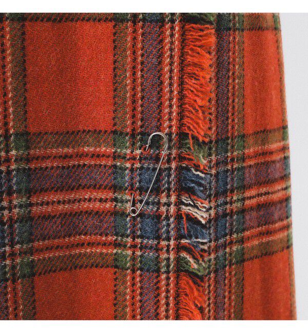 BEAMSBOY「ハリスツイード フリンジ スカート」|スカート|