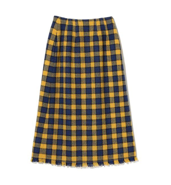 BEAMSBOY「ハリスツイード フリンジ スカート」|スカート|