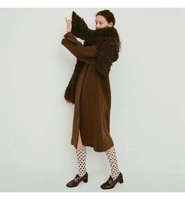 Ray BEAMS 「スタンドカラー シングル コート」|ダッフルコート|