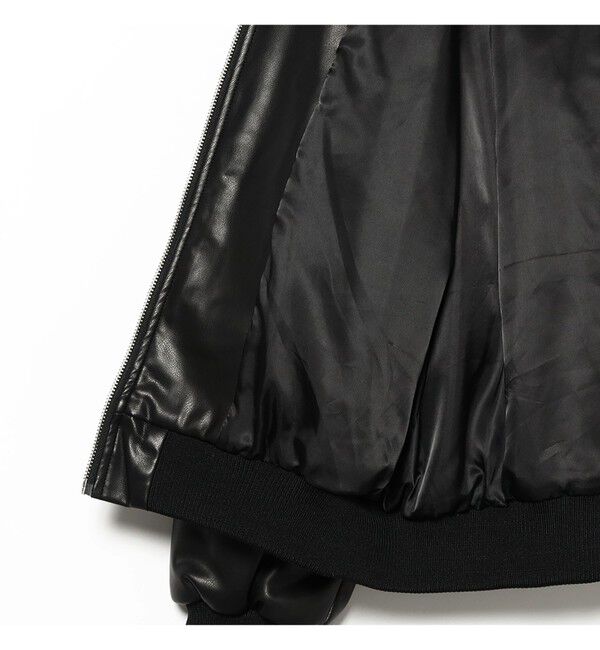 Ray BEAMS 「フェイクレザー ナカワタボマー ブルゾン」|ブルゾン・スタジャン|