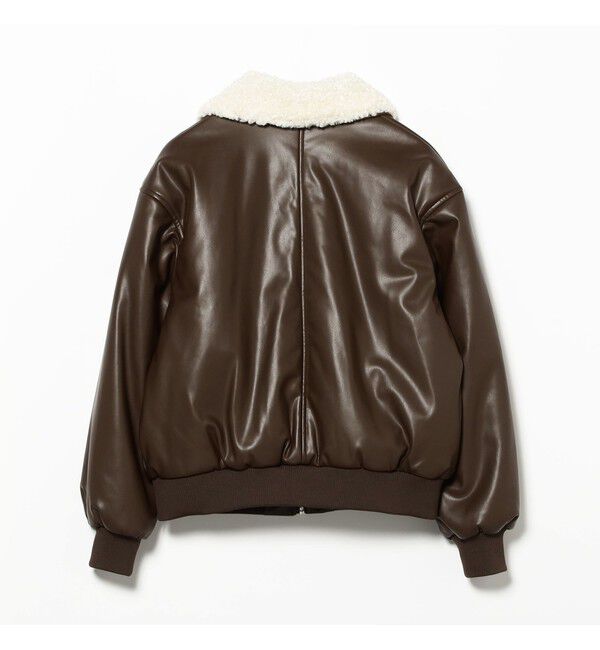 Ray BEAMS 「フェイクレザー ナカワタボマー ブルゾン」|ブルゾン・スタジャン|