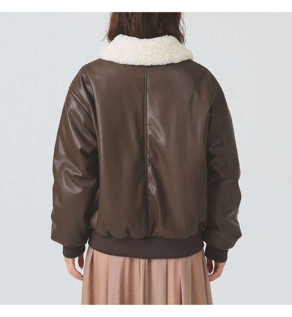 Ray BEAMS 「フェイクレザー ナカワタボマー ブルゾン」|ブルゾン・スタジャン|