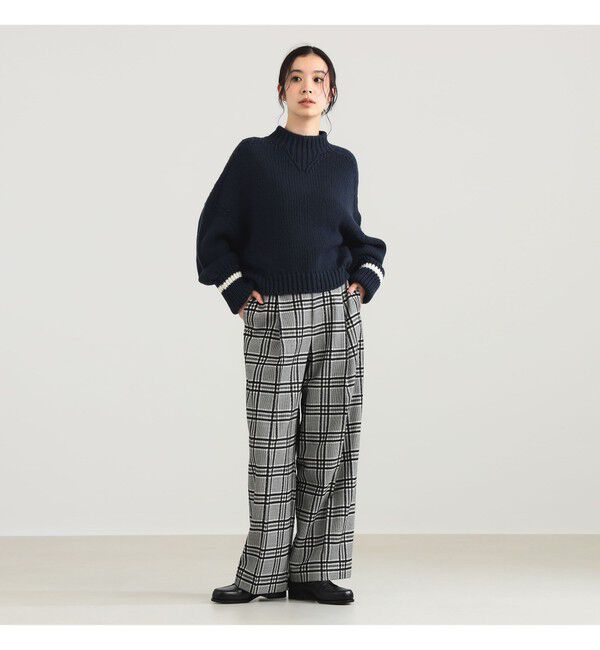 Demi-Luxe BEAMS 「AK+1 / 1タック ウール ワイドパンツ」|チノ|