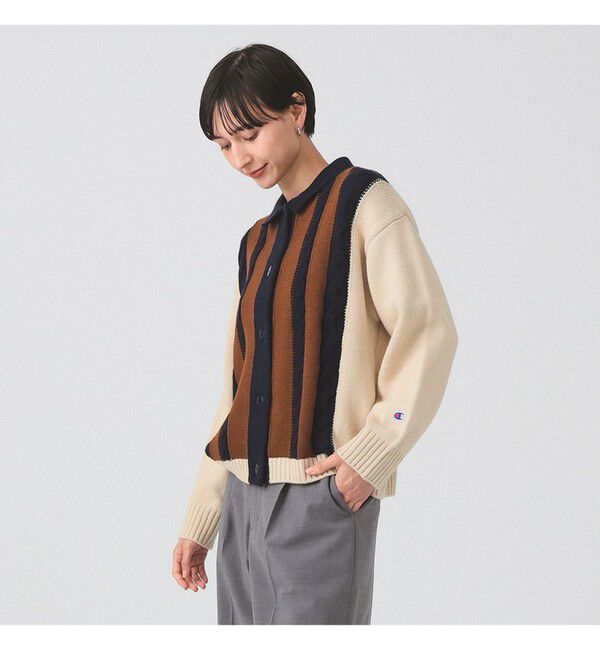 Ray BEAMS 「【別注】Champion / ニット カーディガン」|ニット・セーター|