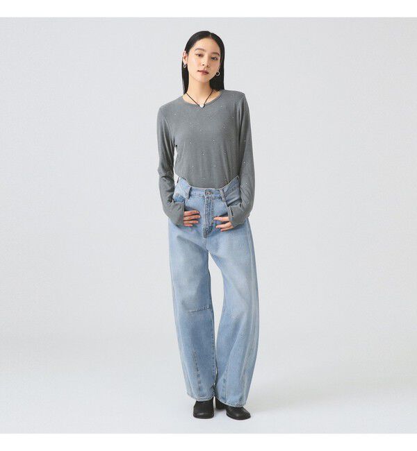 Ray BEAMS 「ホットフィックス クルーネック カットソー」|Tシャツ・カットソー|