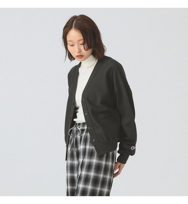 Ray BEAMS 「【別注】Champion / リバースウィーブ(R) カーディガン」|スウェット・ジャージ|オフブラック