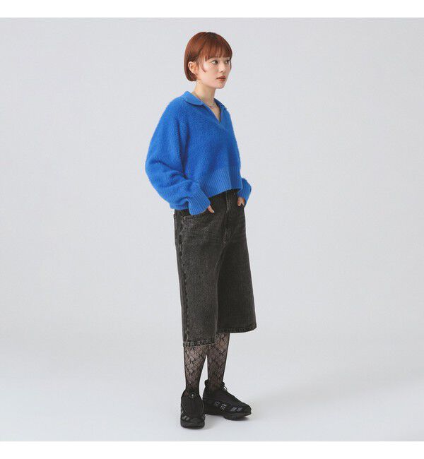 Ray BEAMS 「フェザー シャギー スキッパー ニット」|ニット・セーター|