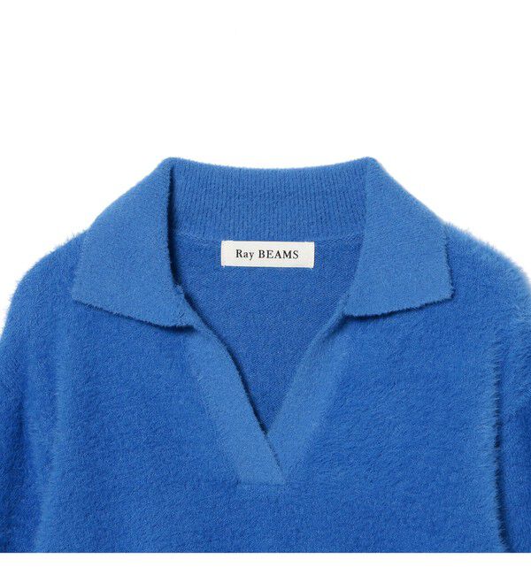 Ray BEAMS 「フェザー シャギー スキッパー ニット」|ニット・セーター|