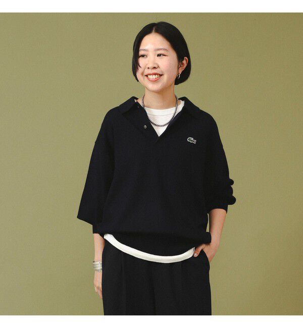 BEAMSBOY「【別注】LACOSTE / ニット ポロシャツ」|ニット・セーター|