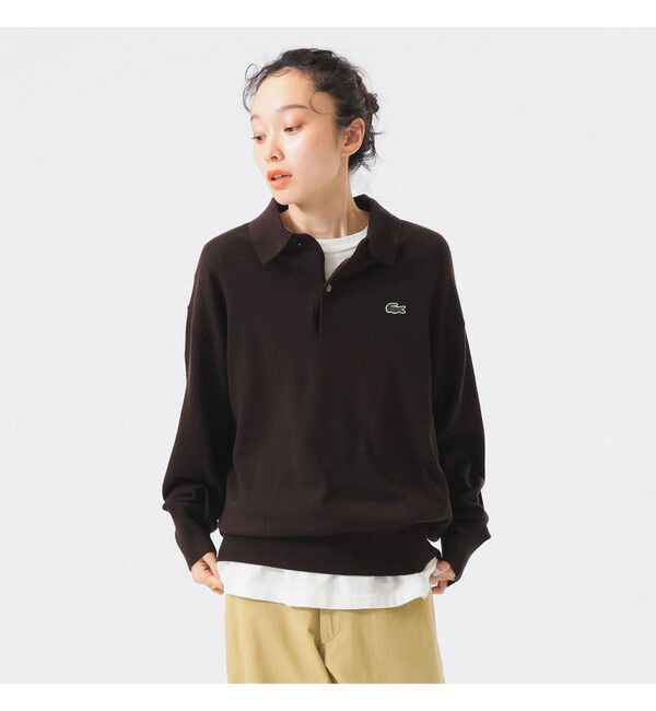BEAMSBOY「【別注】LACOSTE / ニット ポロシャツ」|ニット・セーター|