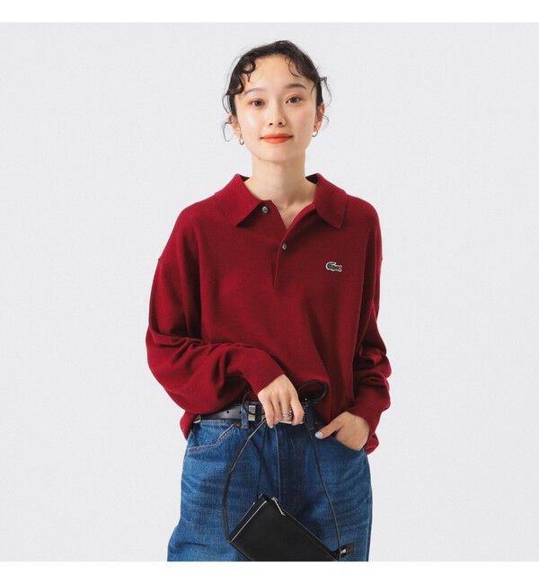 BEAMSBOY「【別注】LACOSTE / ニット ポロシャツ」|ニット・セーター|