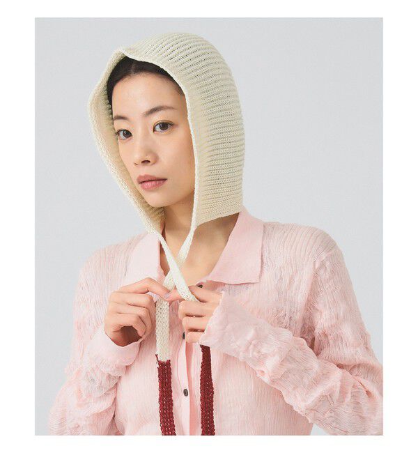 Ray BEAMS 「【別注】RACAL / ニット フーディ」|その他|WHITE