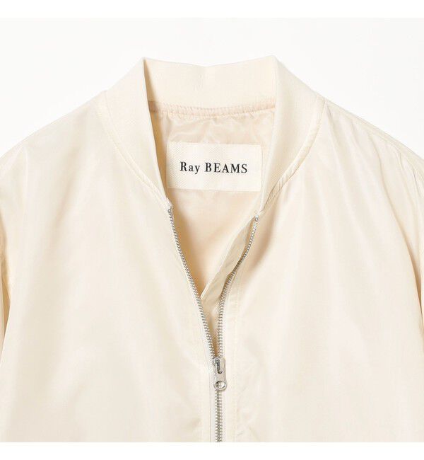 Ray BEAMS 「ギャザー アーム MA-1」|ブルゾン・スタジャン|