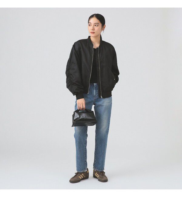 Ray BEAMS 「ギャザー アーム MA-1」|ブルゾン・スタジャン|