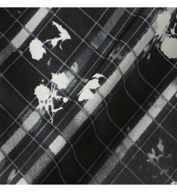 Ray BEAMS 「チェック フラワー プリント タイト スカート」|スカート|