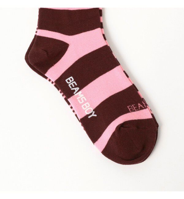 BEAMSBOY「テレコ ボーダー 3/2」|ソックス|