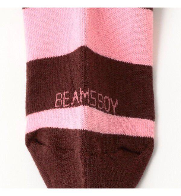 BEAMSBOY「テレコ ボーダー 3/2」|ソックス|