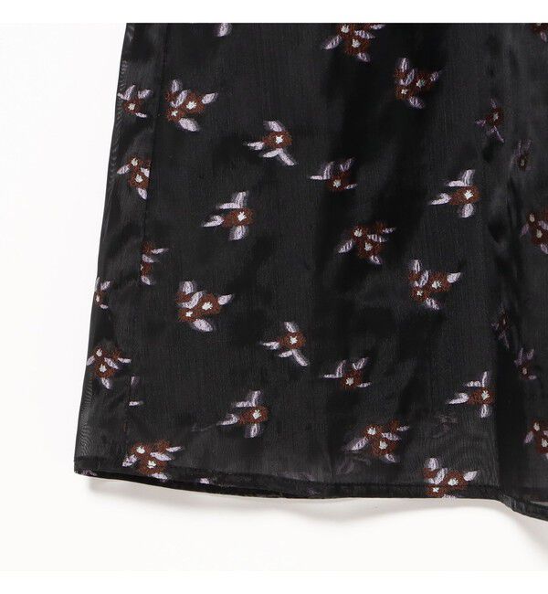 Ray BEAMS 「シアー フラワー ジャカード キャミワンピース」|ワンピース|