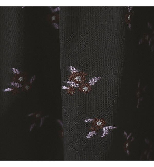 Ray BEAMS 「シアー フラワー ジャカード キャミワンピース」|ワンピース|