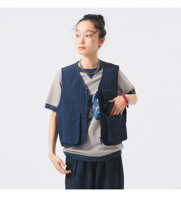 BEAMSBOY「US NAVY クルー ベスト」|ベスト・ジレ|