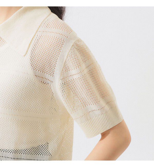 BEAMSBOY「オープン ワーク ポロ」|ベスト・ジレ|