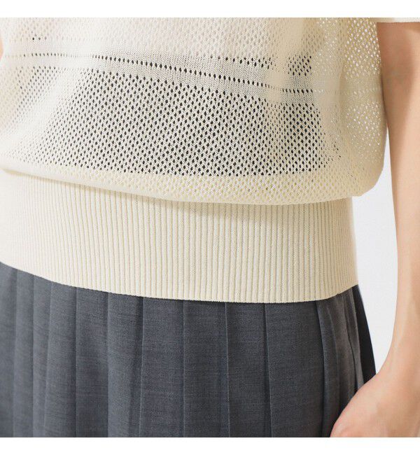 BEAMSBOY「オープン ワーク ポロ」|ベスト・ジレ|