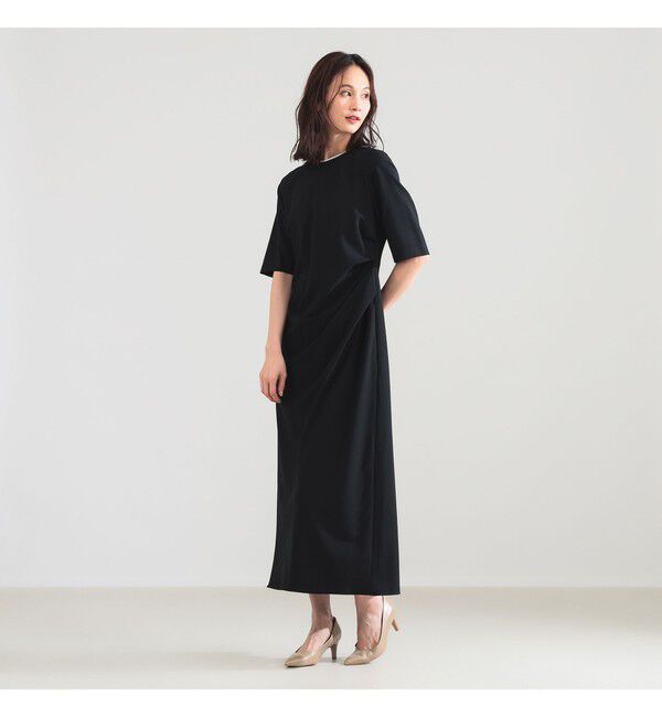 Demi-Luxe BEAMS 「アシンメトリー タック バイアス ワンピース」|ワンピース|