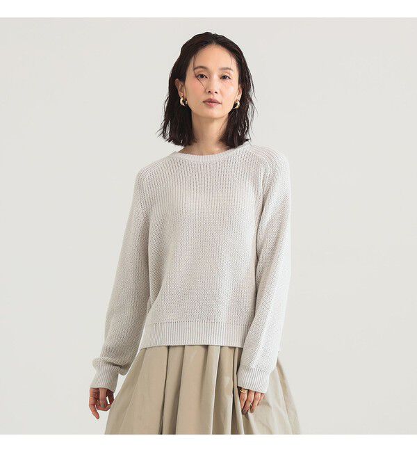 Demi-Luxe BEAMS 「5ゲージ コットン 畦編み プルオーバー」|ニット・セーター|