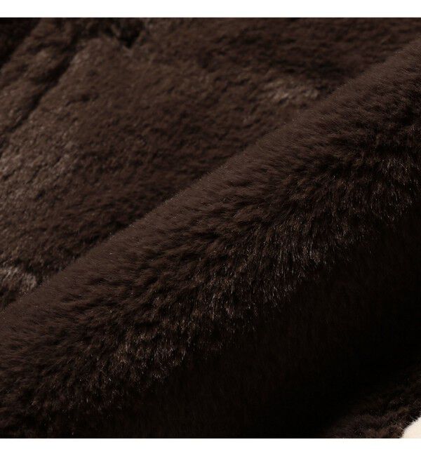 BEAMS「ワイドフィット フェイクファー バーシティ ジャケット」|ブルゾン・スタジャン|