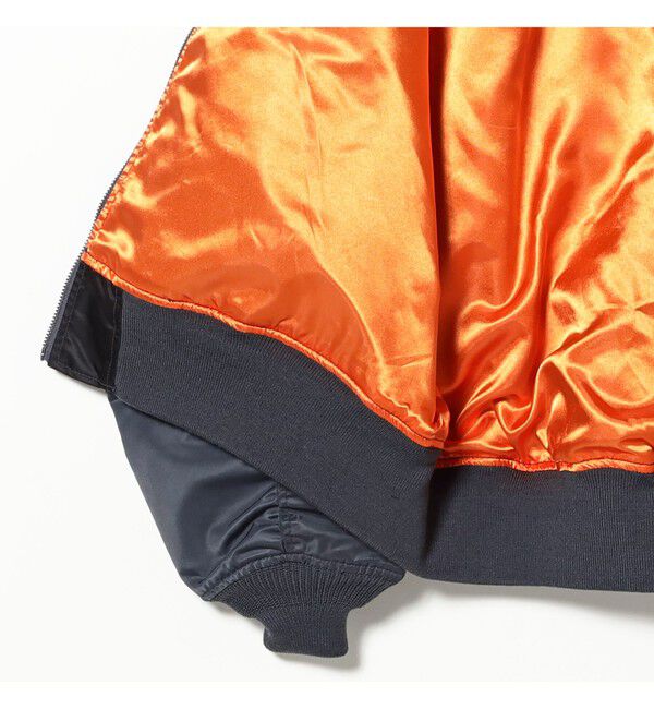 BEAMS「【ワイドフィット】クレイジー MA-1」|ブルゾン・スタジャン|