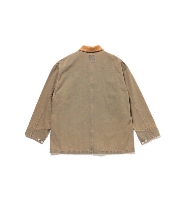 BEAMS「フェード デニム ルーズ カバーオールジャケット」|ブルゾン・スタジャン|