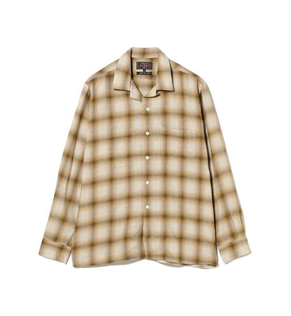 BEAMS PLUS「Open Collar Ombre」|シャツ・ブラウス|