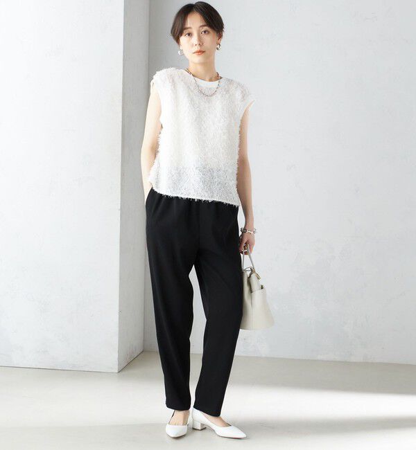 SHIPS for women「〈手洗い可能〉トリアセテート ドロスト  テーパード パンツ」|その他|