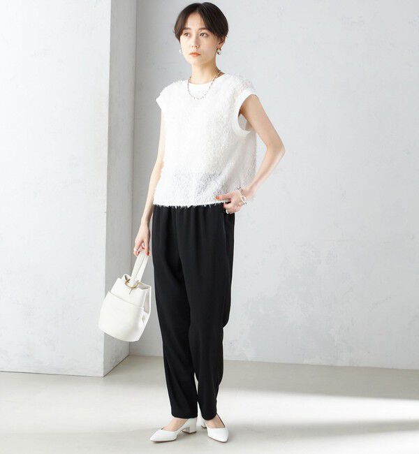 SHIPS for women「〈手洗い可能〉トリアセテート ドロスト  テーパード パンツ」|その他|