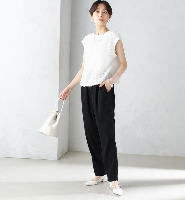 SHIPS for women「〈手洗い可能〉トリアセテート ドロスト  テーパード パンツ」|その他|