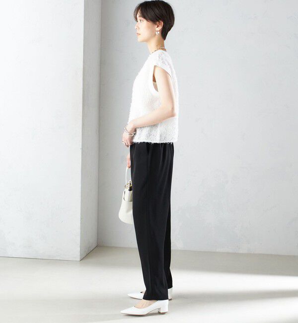 SHIPS for women「〈手洗い可能〉トリアセテート ドロスト  テーパード パンツ」|その他|