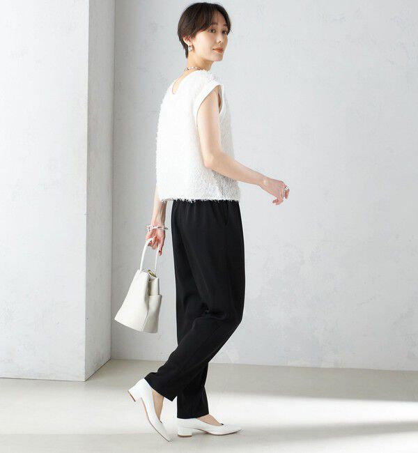 SHIPS for women「〈手洗い可能〉トリアセテート ドロスト  テーパード パンツ」|その他|