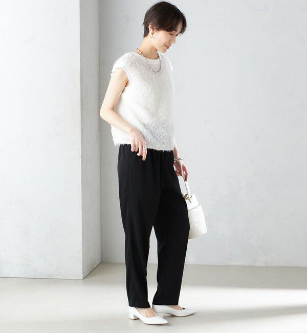 SHIPS for women「〈手洗い可能〉トリアセテート ドロスト  テーパード パンツ」|その他|