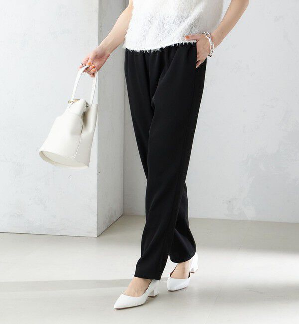 SHIPS for women「〈手洗い可能〉トリアセテート ドロスト  テーパード パンツ」|その他|