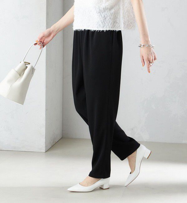 SHIPS for women「〈手洗い可能〉トリアセテート ドロスト  テーパード パンツ」|その他|