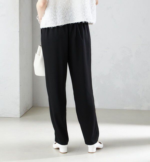 SHIPS for women「〈手洗い可能〉トリアセテート ドロスト  テーパード パンツ」|その他|